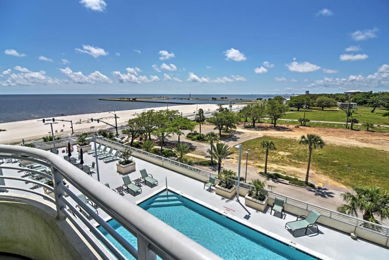 Beachside Biloxi Club Condo Balcony With Ocean View Eksteriør bilde