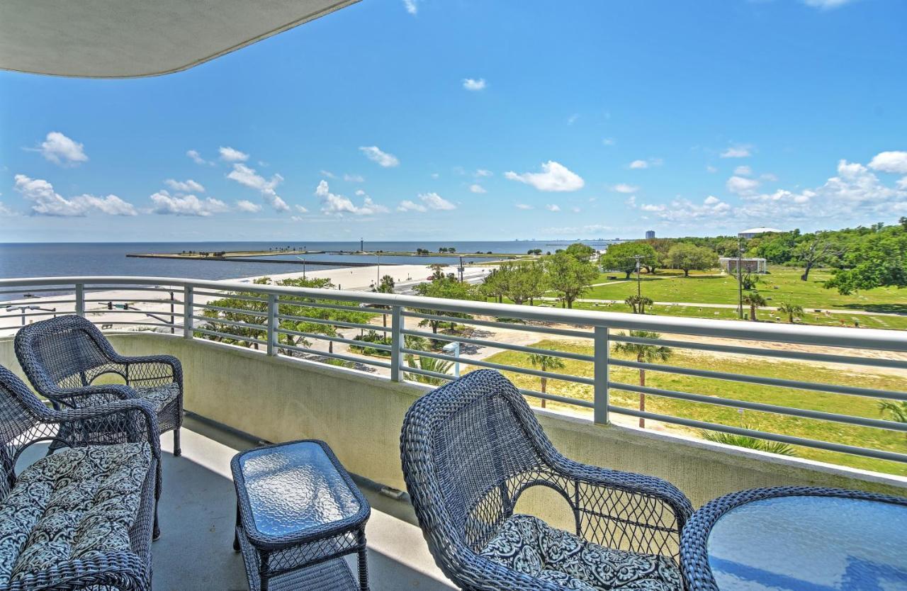 Beachside Biloxi Club Condo Balcony With Ocean View Eksteriør bilde